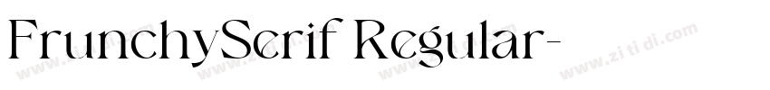 FrunchySerif Regular字体转换